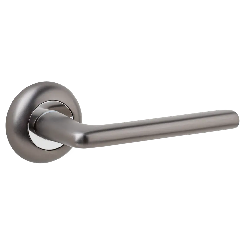 Дверная ручка на розетке Armex H-14083-A без запирания цвет графит STLM-2044439 - Вид №1