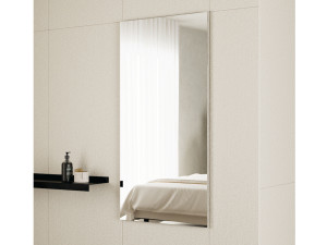 Прямоугольное зеркало со встроенным освещением