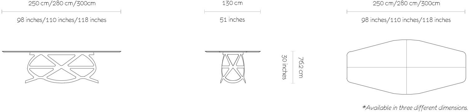 MORADA Обеденный стол из мрамора и металла Crown Crown dth - Вид №2