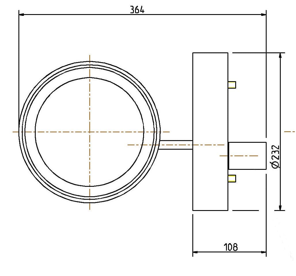 Настенное утопленное круглое увеличительное зеркало Spekkio Pulsar-R ARCH-00146940 - Вид №4