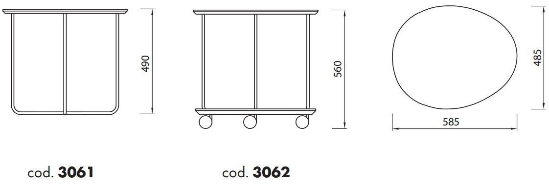 ALMA DESIGN Журнальный столик / тележка для еды из МДФ Bonnie & clyde sun-id-1346702 - Вид №1