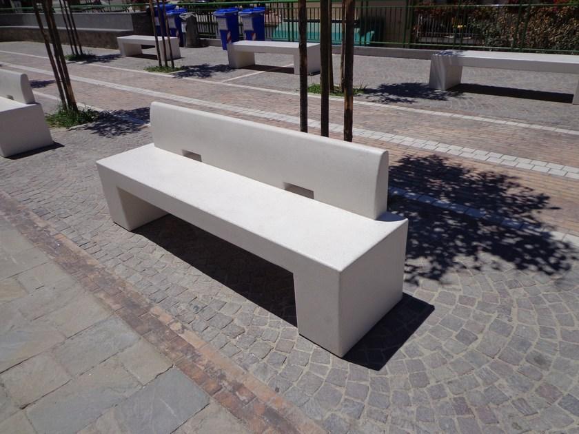 Manufatti Viscio Скамья из композитного материала в современном стиле со спинкой  Cc 25  - Вид №6