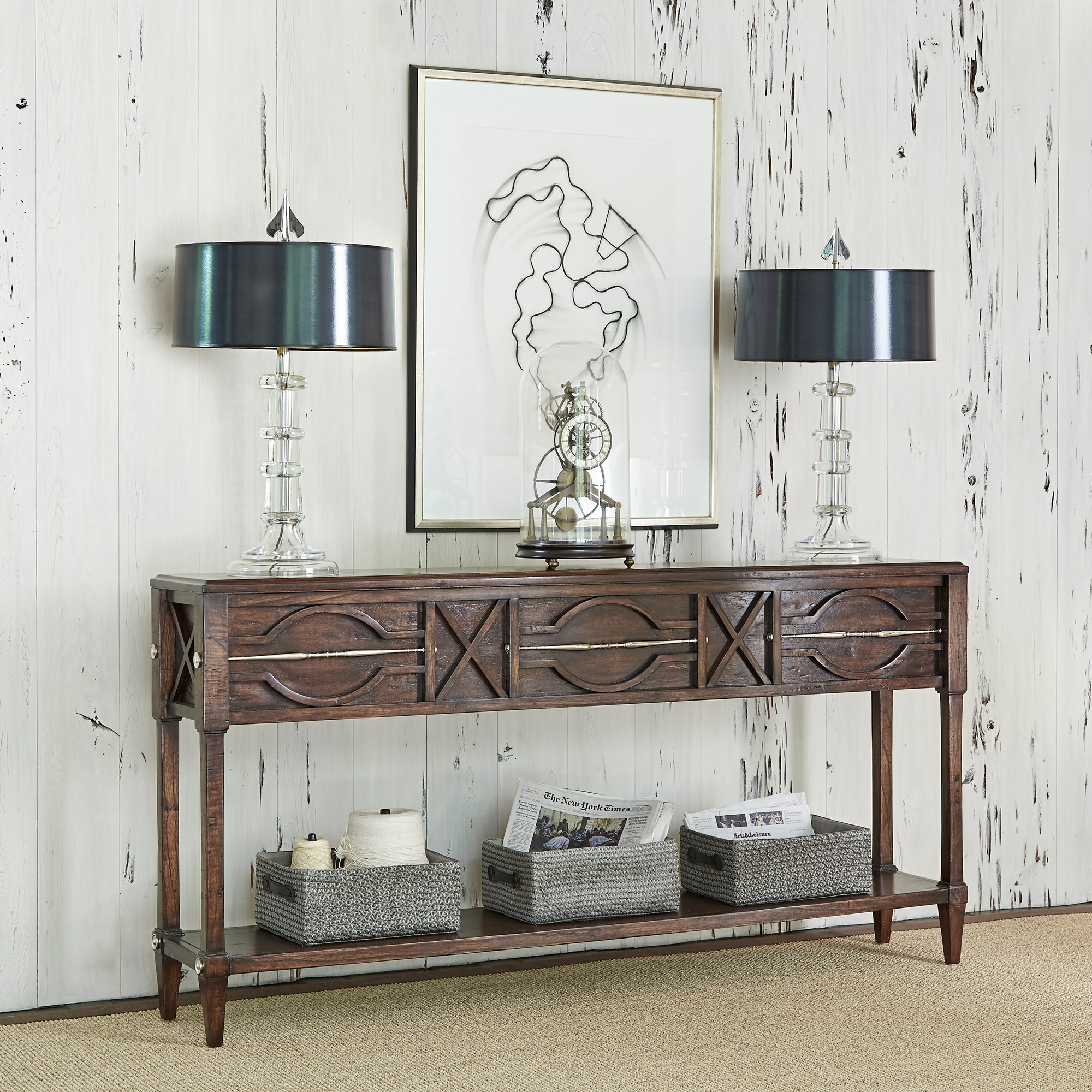 Консольные столы 17554-850-001 Spindle Console - Walnut Ambella  - Вид №1