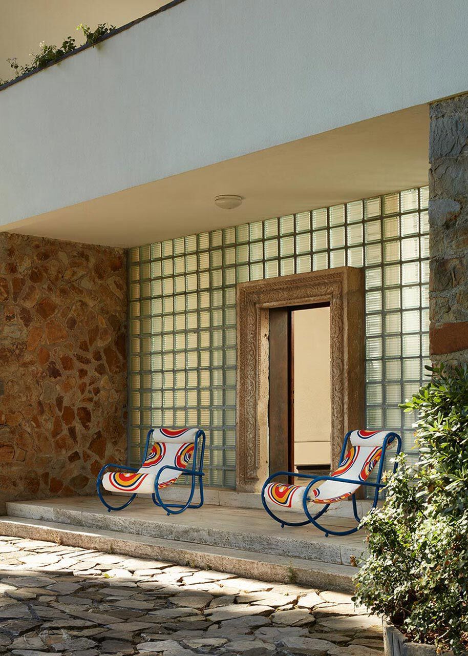 Тканевый шезлонг с подлокотниками Exteta Locus Solus ARCH-00105356 - Вид №6