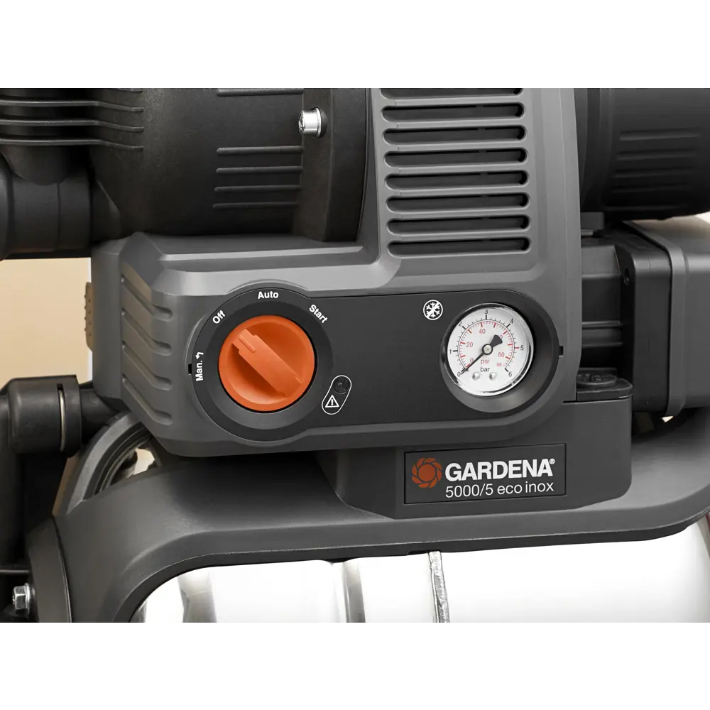 Насосная станция Gardena Eco Inox 230 В 1200 Вт 1.5 м 24 л 5000 л/ч 17650612 STLM-2132360  - Вид №4