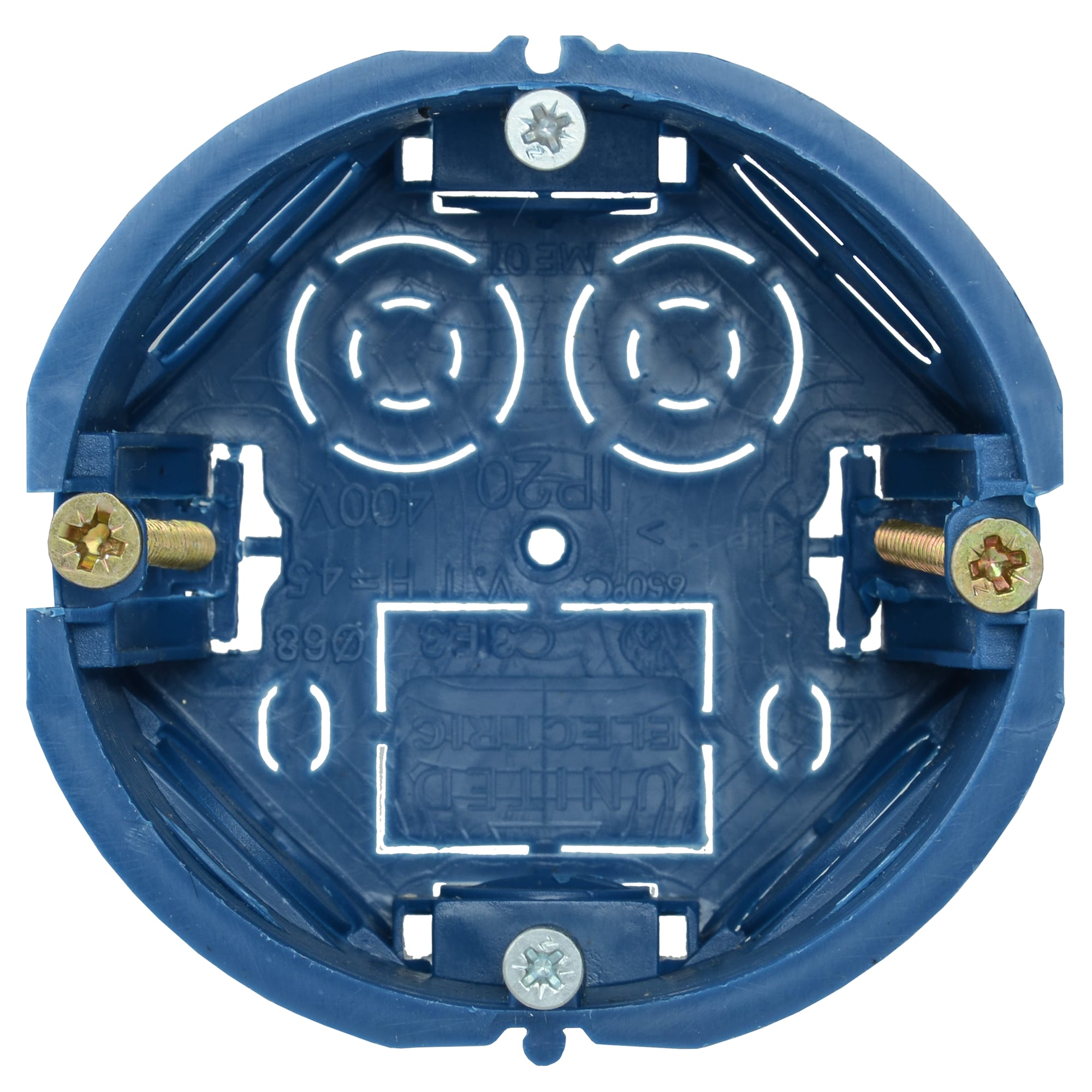 82169149 Подрозетник одноместный IEK для полых стен 68х45 мм цвет синий Santreyd  - Вид №1
