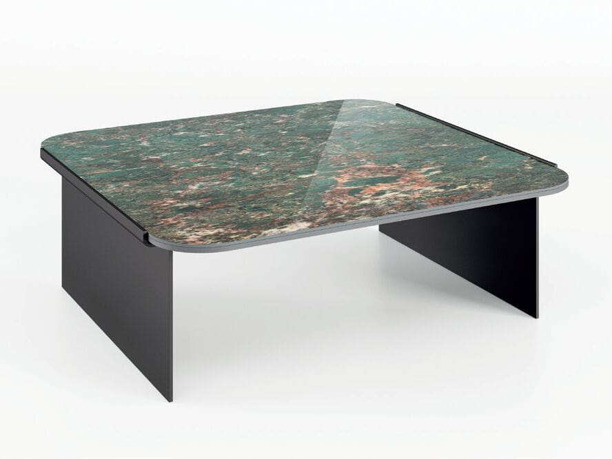 Керамический квадратный низкий журнальный столик Bizzotto Italia Нара ARCH-00041063