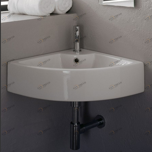 8007E Подвесная раковина настенная овальная Scarabeo Ceramiche  белая 