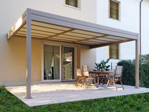 Индивидуальные настенные перголы с фиксированным брезентом из ПВХ