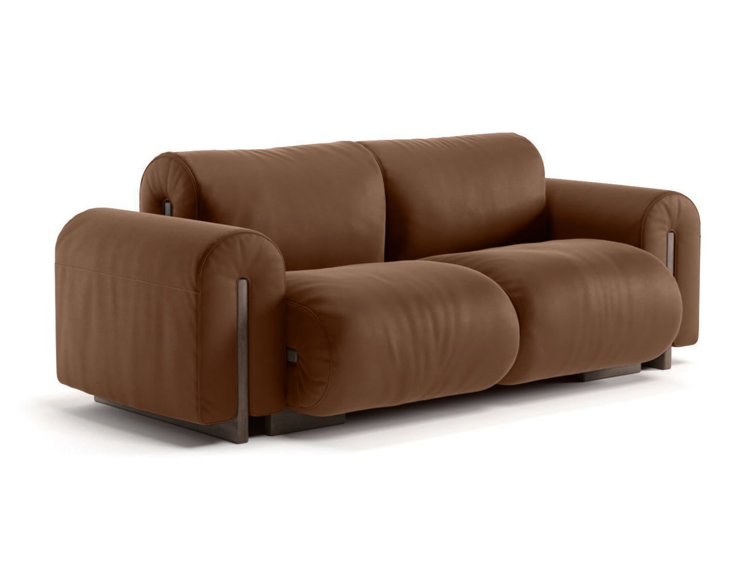 2-местный кожаный диван Natuzzi Italia COLLE ARCH-00069102