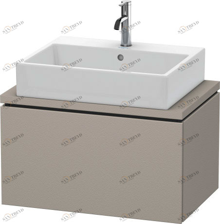 LC580101414 Тумбочка для компактной консоли L-Cube #LC5801 720 x 477 мм Терра, декор Duravit