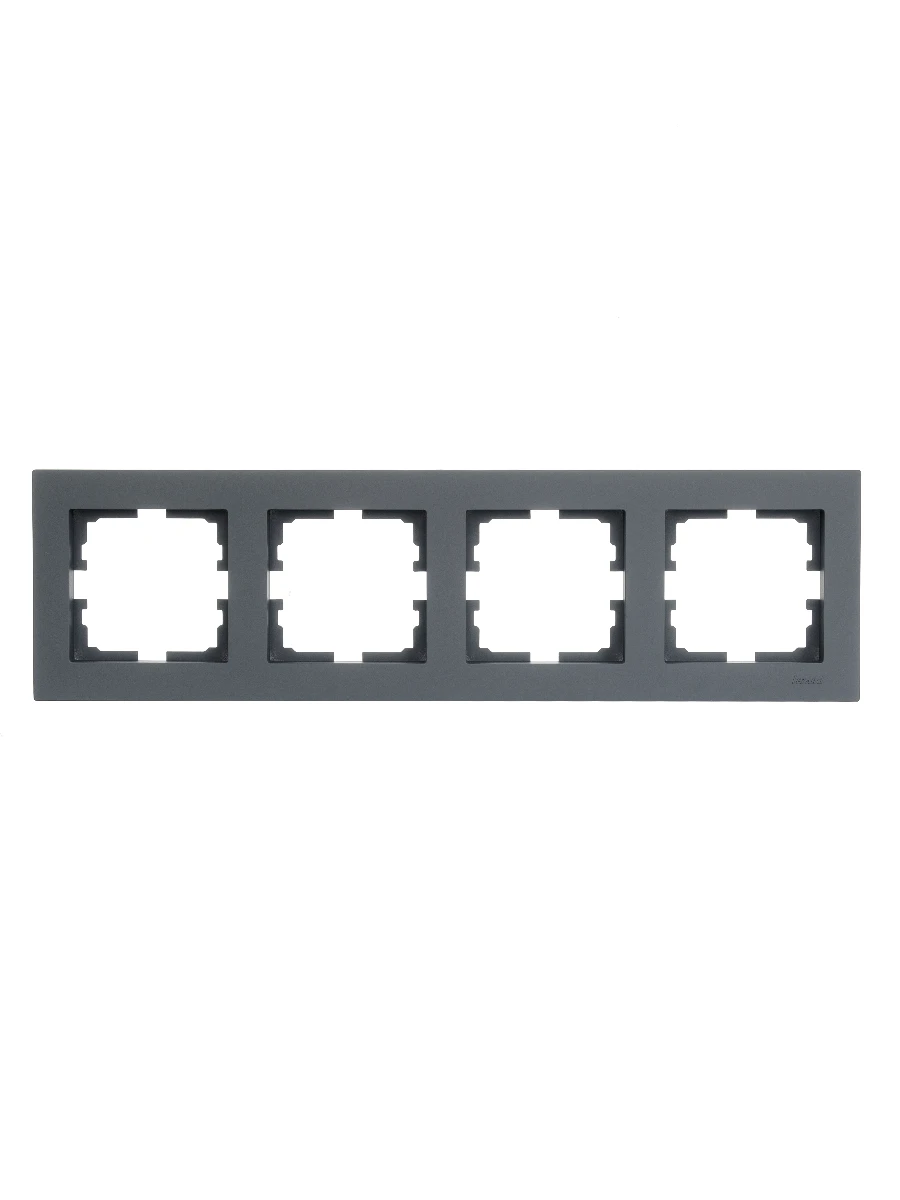 VESNA Рамка 4-я горизонтальная графит LEZARD 742-3400-149