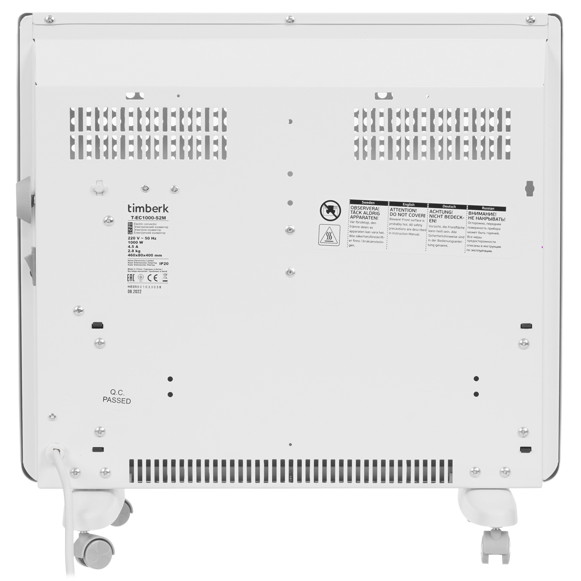 9106909 Конвектор Timberk T-EC1000-S2M STDN-0118419 - Вид №5