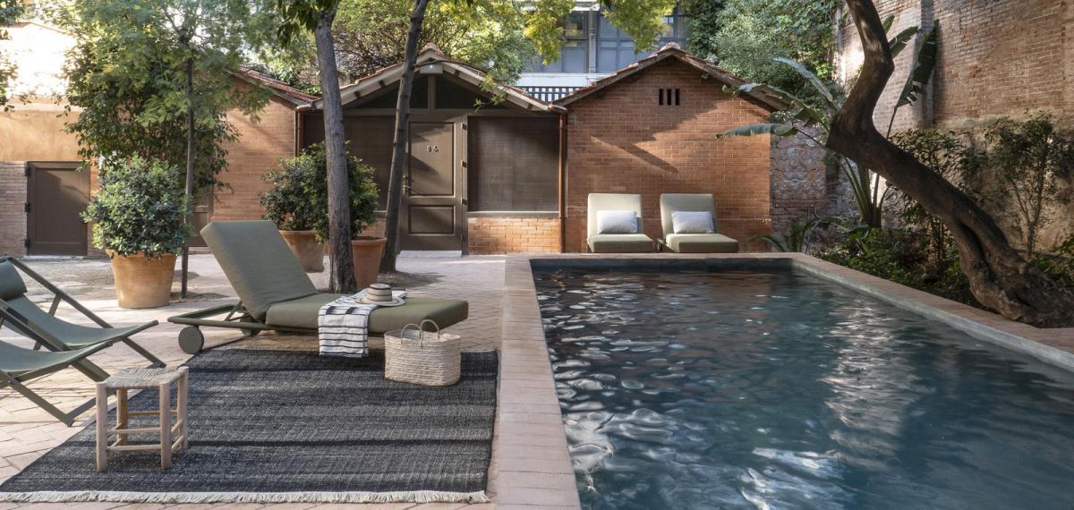 085206 Уличный ковер Texture Black Nanimarquina Tres Santreyd - Вид №3