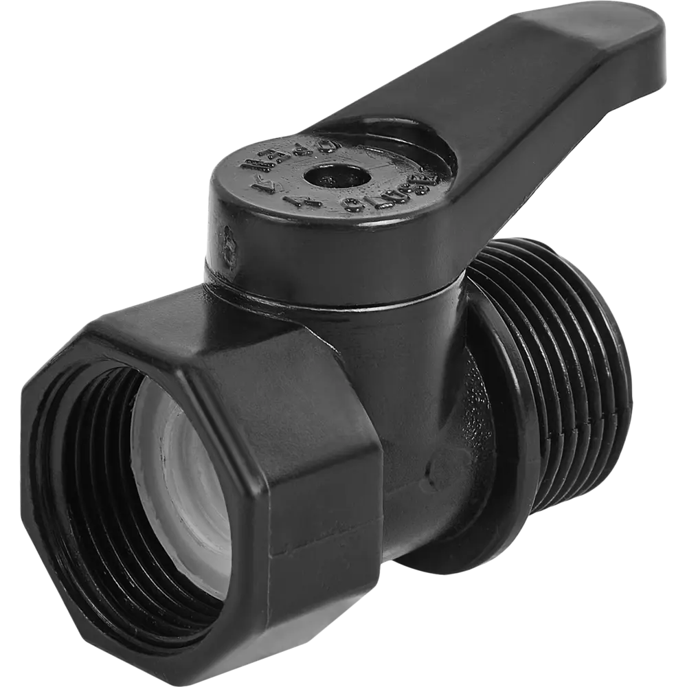 Кран шаровой BOUTTE для капельного полива 3/4" с двойной резьбой 87270994 STLM-0959890