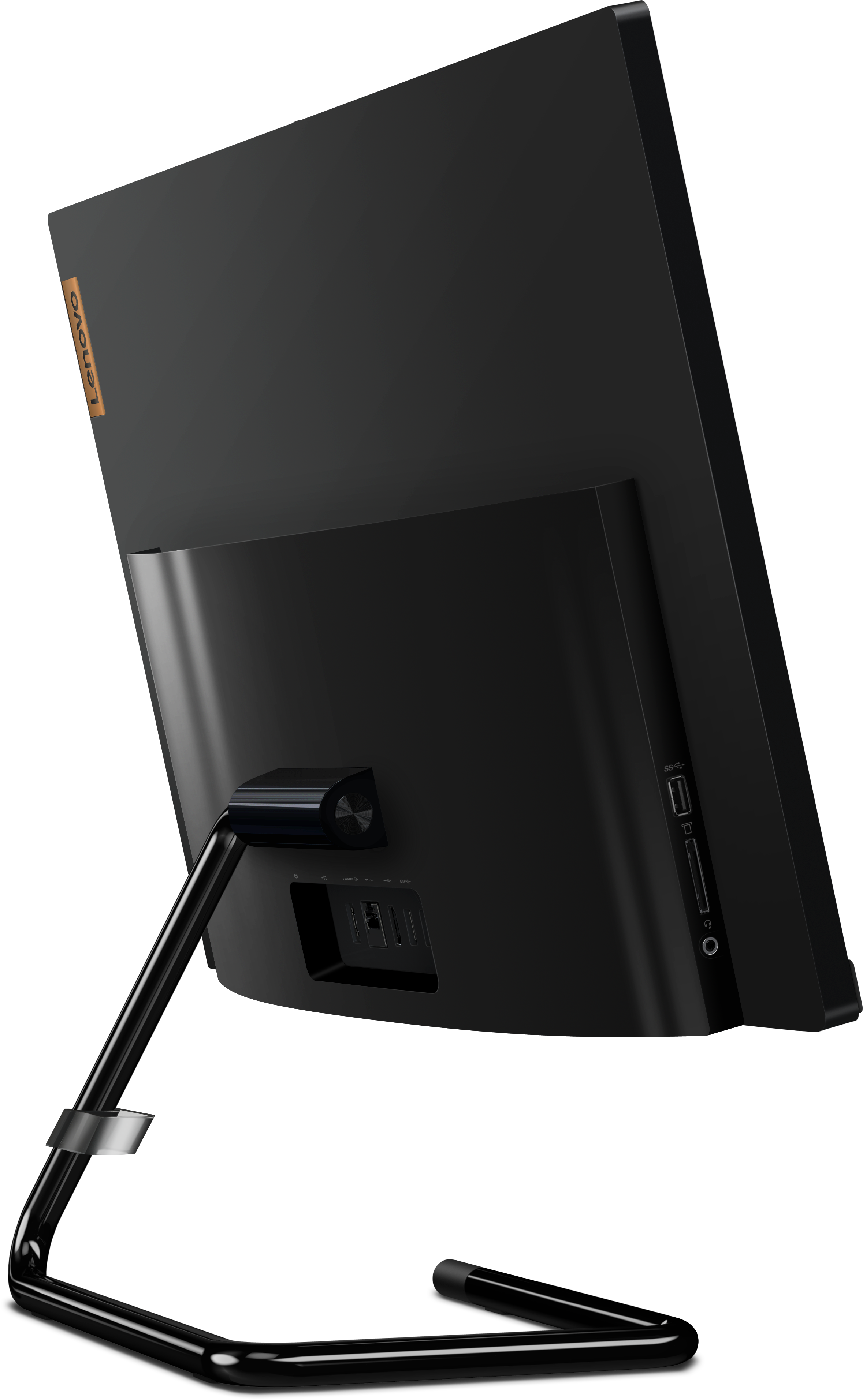 F0EW0011RK ideacentre aio 3 24are05 23.8"(1920x1080)/amd ryzen 3 4300u(2.7ghz)/8192mb/1000+128ssdgb/dvdrw/int:amd radeon/bt/wifi/war 1y/6kg/black/dos + keyboard, mouse usb Lenovo Santreyd  - Вид №7