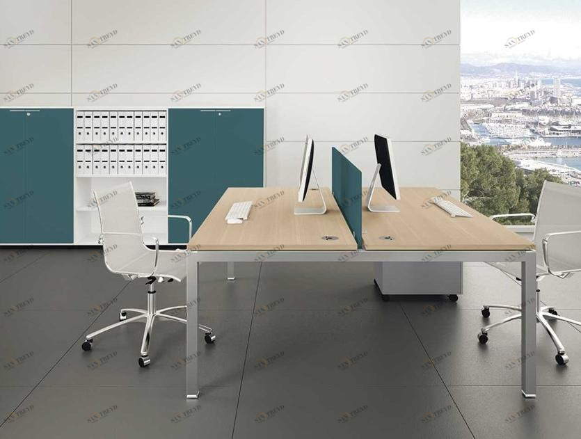 Bralco Стол из лакированного дуба с системой прокладки кабелей Gate sun-id-1442644