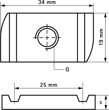 65188010 BIS Strut Канальные гайки (BUP1000) монтаж в профиле Strut walraven  - Вид №1