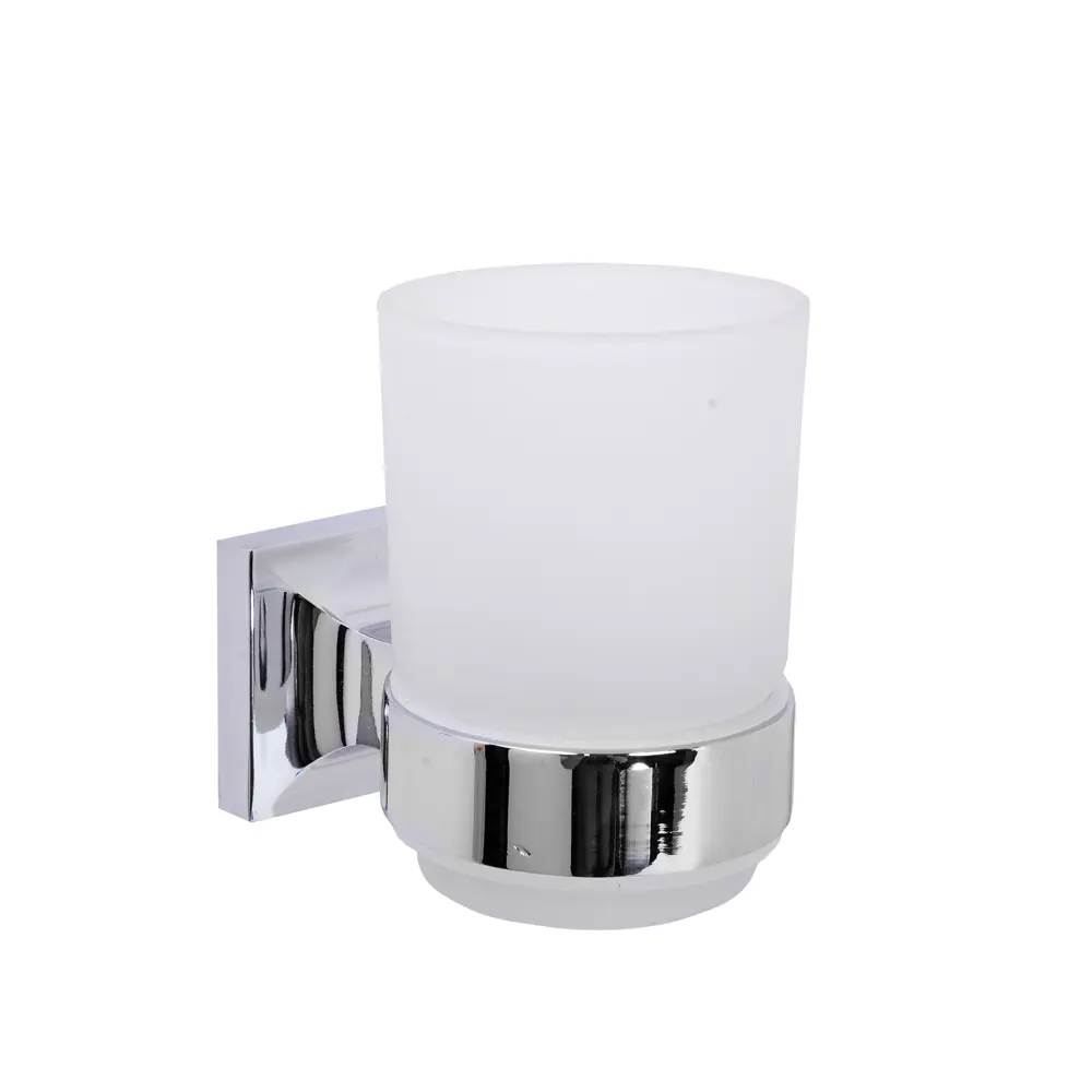 Стакан для зубных щеток Аквалиния 88184 стекло цвет хром STLM-2184731