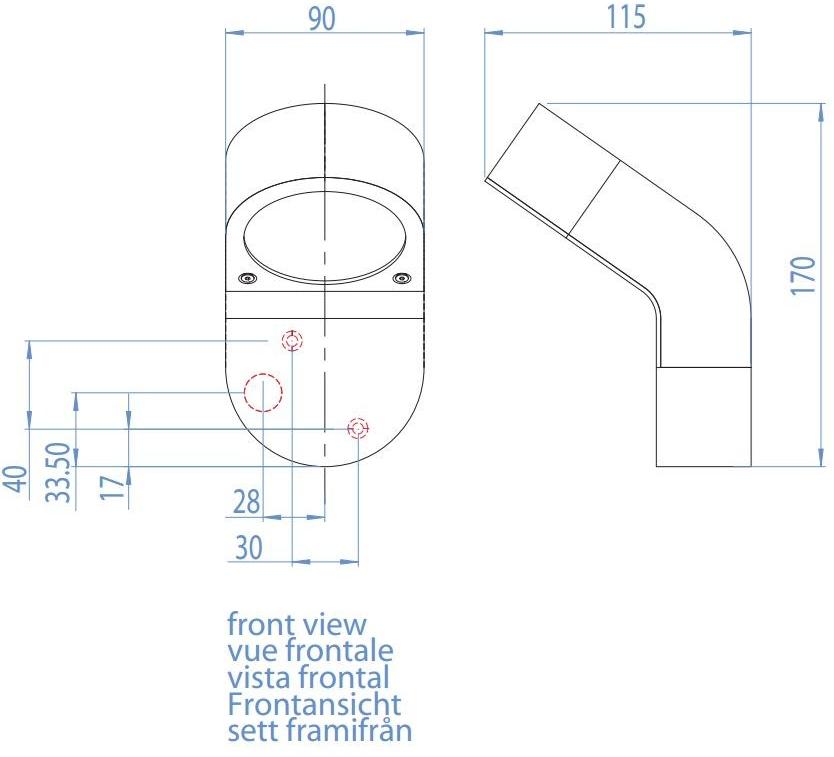 Astro Lighting Бра для наружного освещения из алюминия Soprano 1131004 - Вид №2