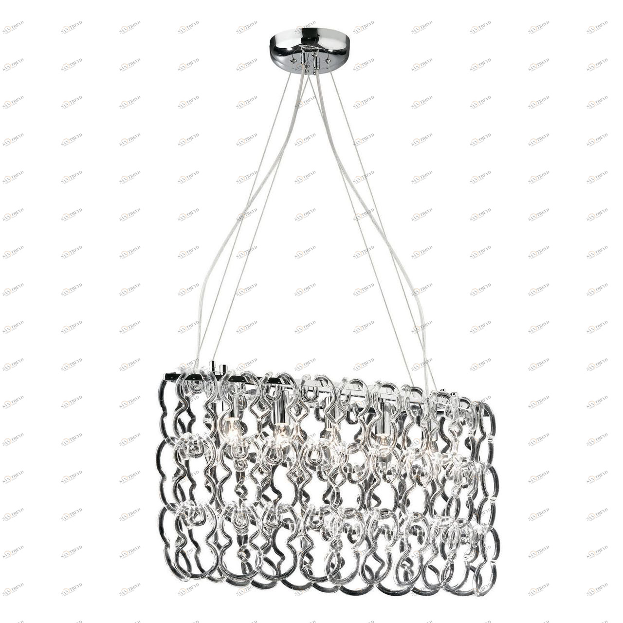 Подвесная люстра Ideal Lux Niagara SP5 IDEAL LUX ДИЗАЙНЕРСКИЕ, NIAGARA 057390 Хром 