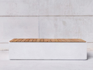 Модульная бетонная скамья без спинки