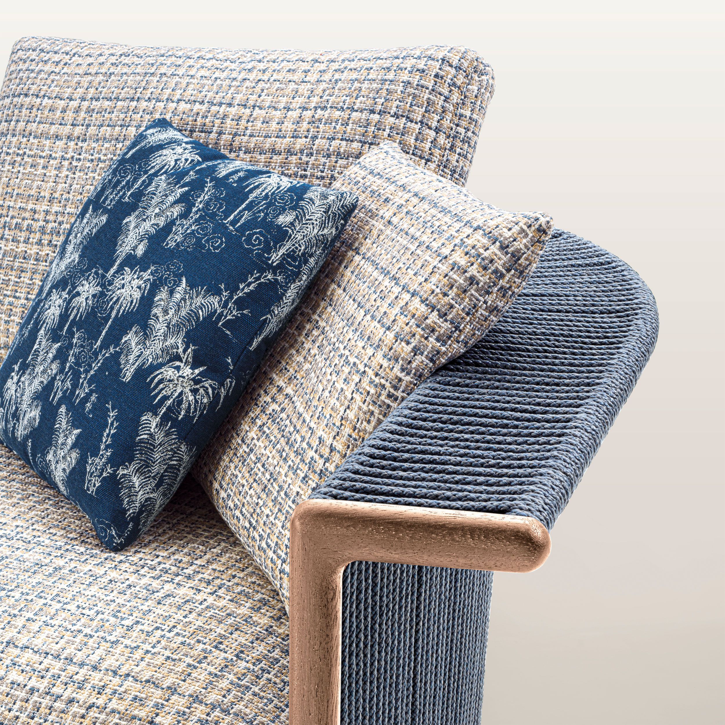 2-местный тканевый линейный садовый диван Longhi курорт ARCH-00096270 - Вид №1