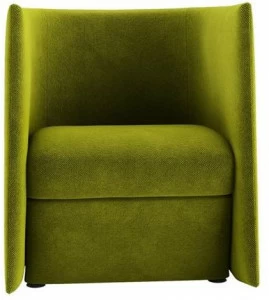 Tacchini Кресло из ткани с подлокотниками