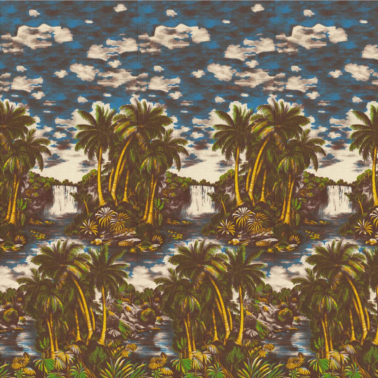 710169-76 ABHIKA ОБОИ WILD BROWN 