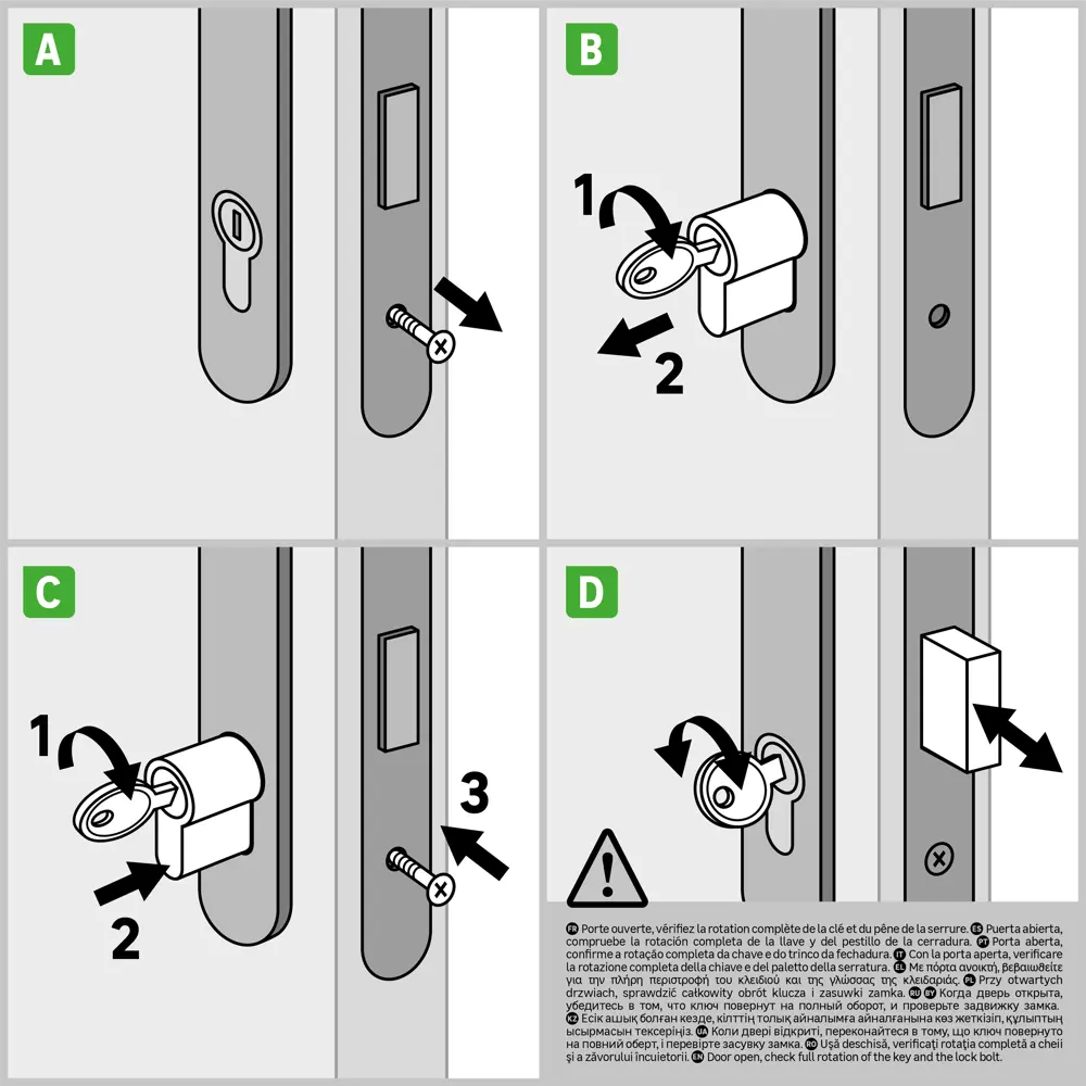 Цилиндр дверной Standers TTAL1-3535CR с английским замком 82625324 STLM-0032195 - Вид №4