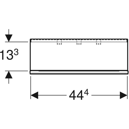 500.617.JL.2 Настенная полка Geberit Acanto Geberit  - Вид №2