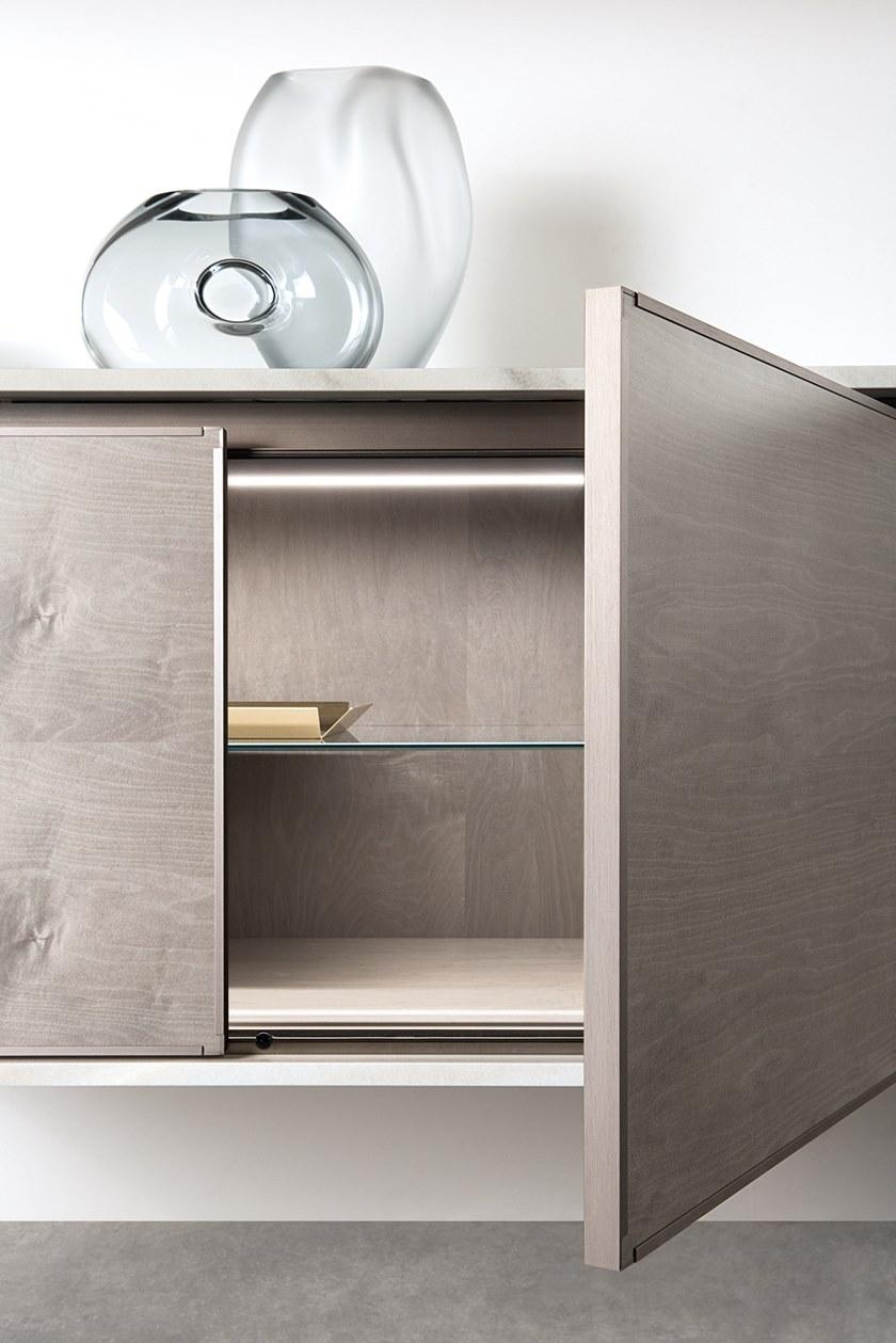 Giorgetti Модульная деревянная кухня со встроенными ручками sun-id-1380092 - Вид №6