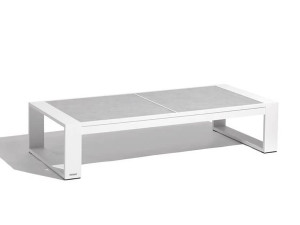 Алюминиевый низкий садовый столик с керамической столешницей