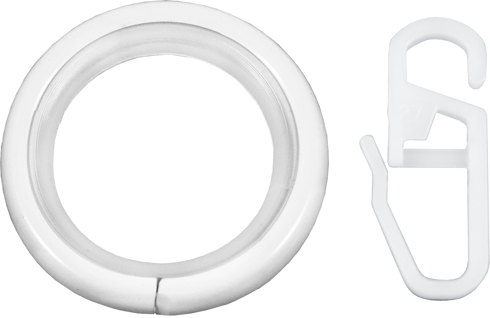 Кольца для карниза Santreyd с крючками, белые глянцевые, 10 шт 82367967
