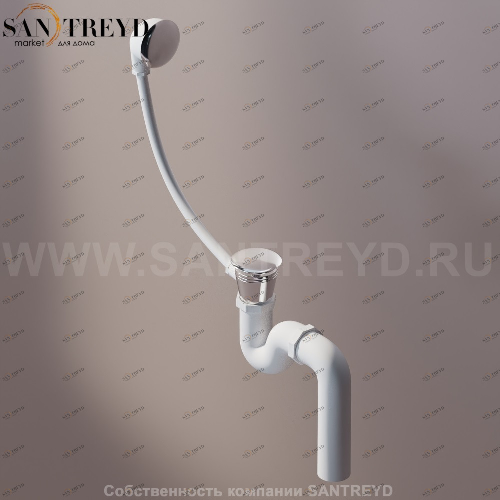 Agape  Нажимной донный клапан хромиродля раковин или бидеый для для раковин или биде с переливным отверстием MET0562S Ricambi MET01516S