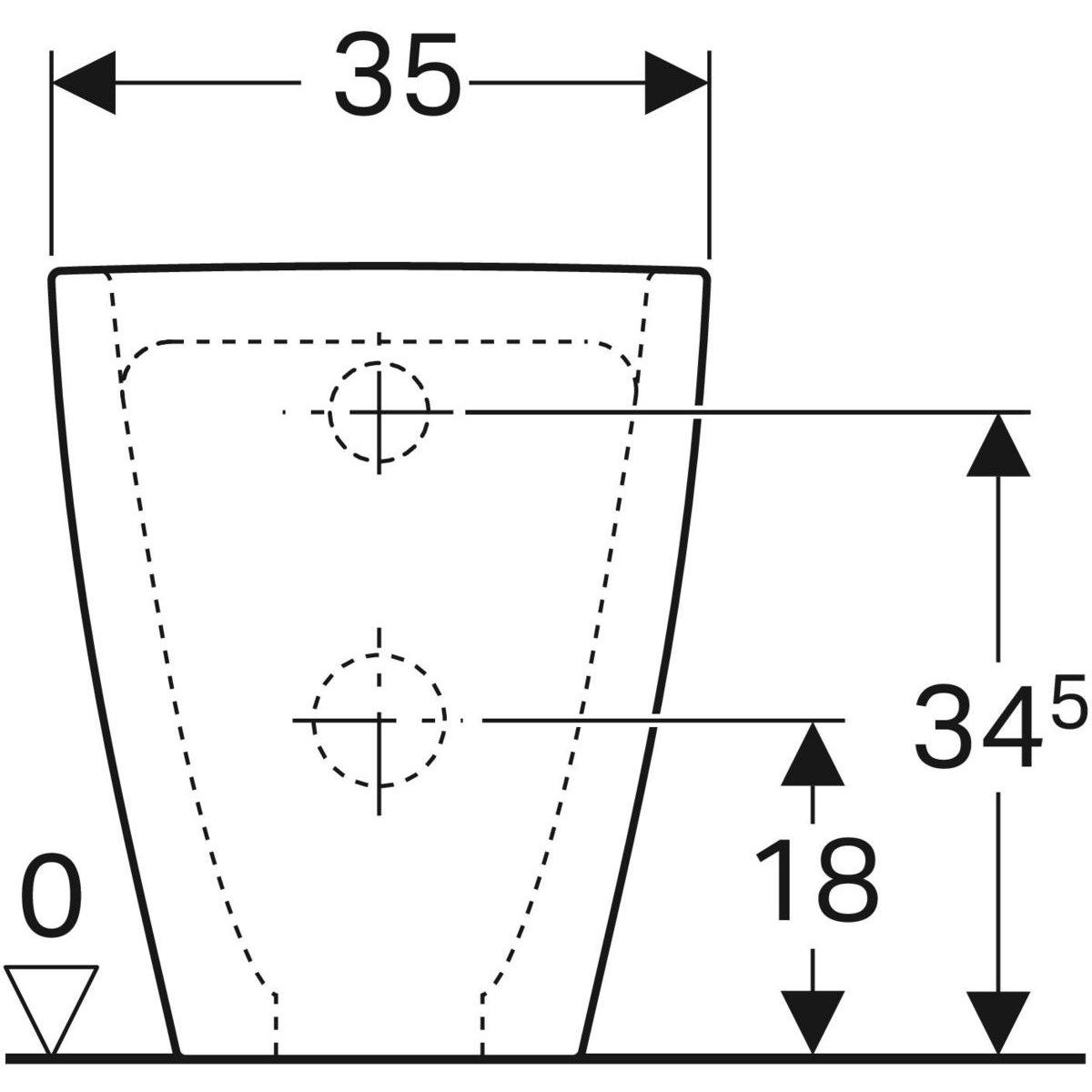 Туалет для ванной комнаты Geberit Акант ARCH-00124513 - Вид №3