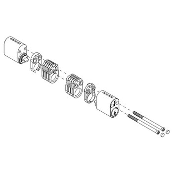 Цилиндр Trioving SY1737C oval dobbel LK01-07 - Вид №1