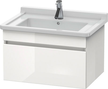 DS638700707 Тумбочка подвесная DuraStyle #DS6387 650 x 470 мм Бетонно-серый матовый декор Duravit - Вид №2