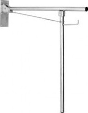 BGA0820C Вертикальный поворотный поручень с напольной опорой, глянцевая отделка mediclinics