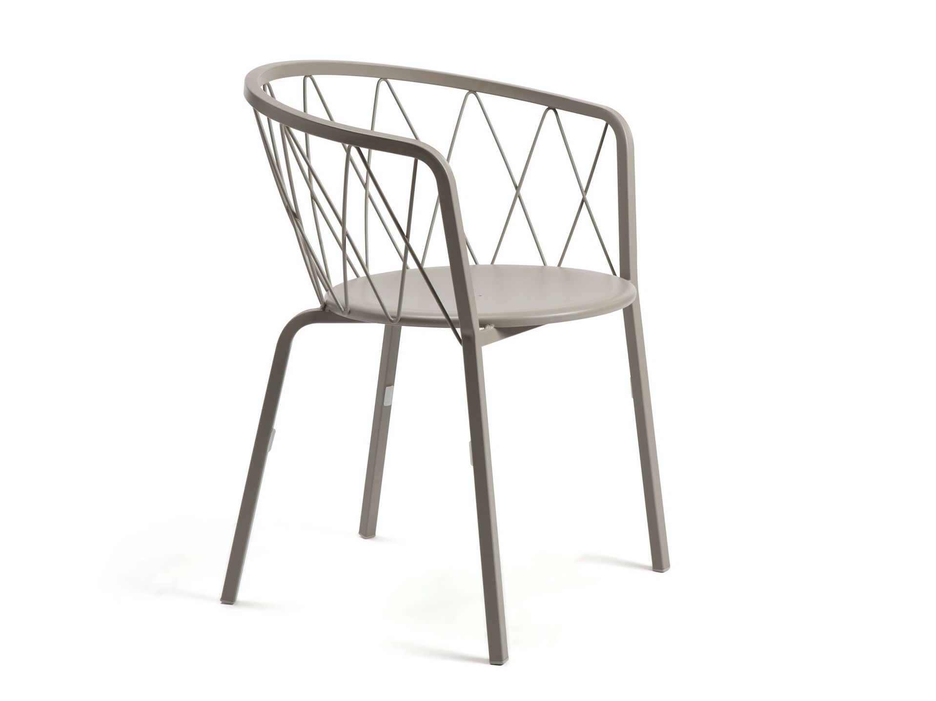 Металлический штабелируемый садовый стул с подлокотниками Vermobil Daisy ARCH-00025999