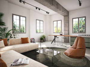 Алюминиевое створчатое окно