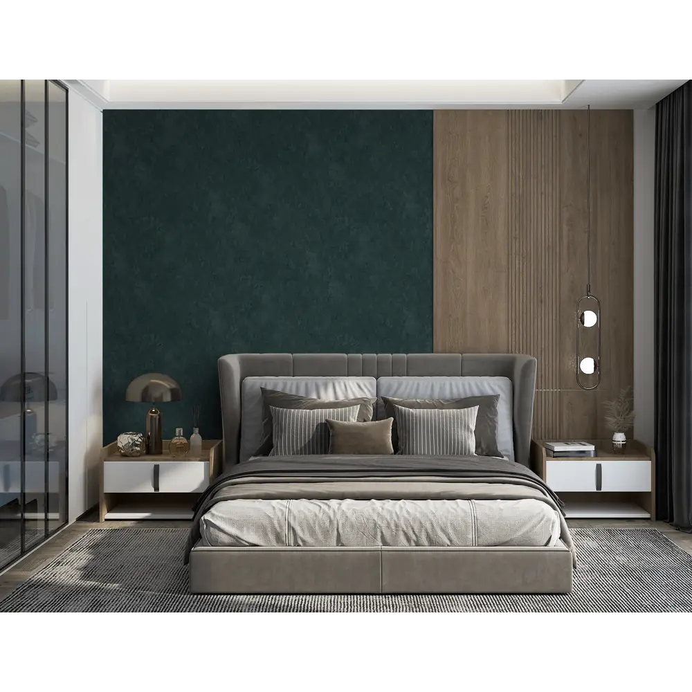 Обои флизелиновые Wallsecret Pazzle зеленые рельефные 1.06 м 89416663 STLM-1568090 - Вид №4