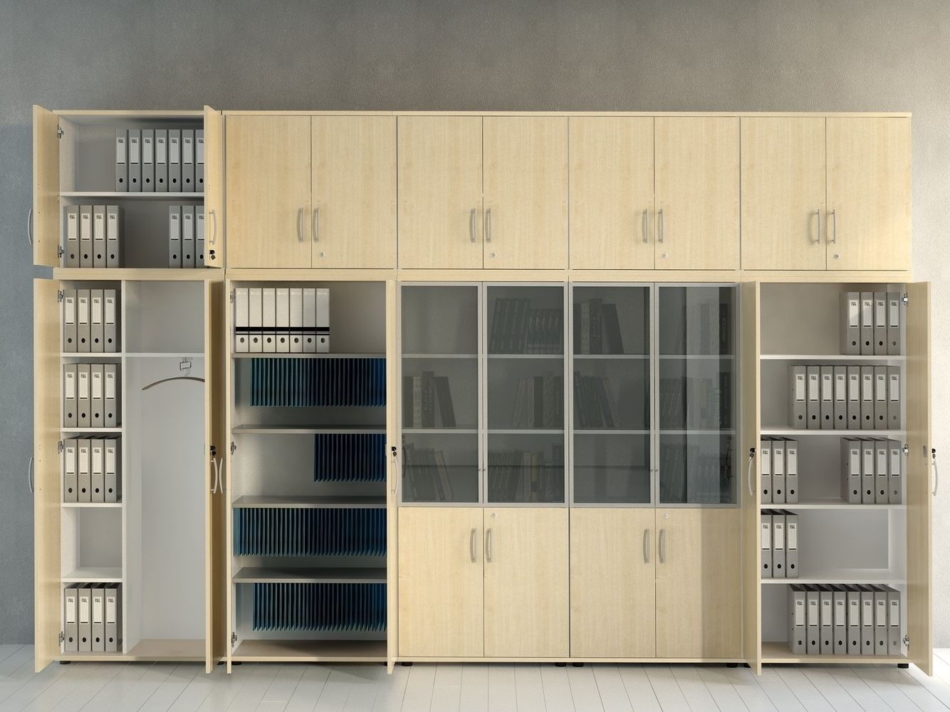 Отдельно стоящий офисный книжный шкаф MDD стандарт ARCH-00123390 - Вид №2