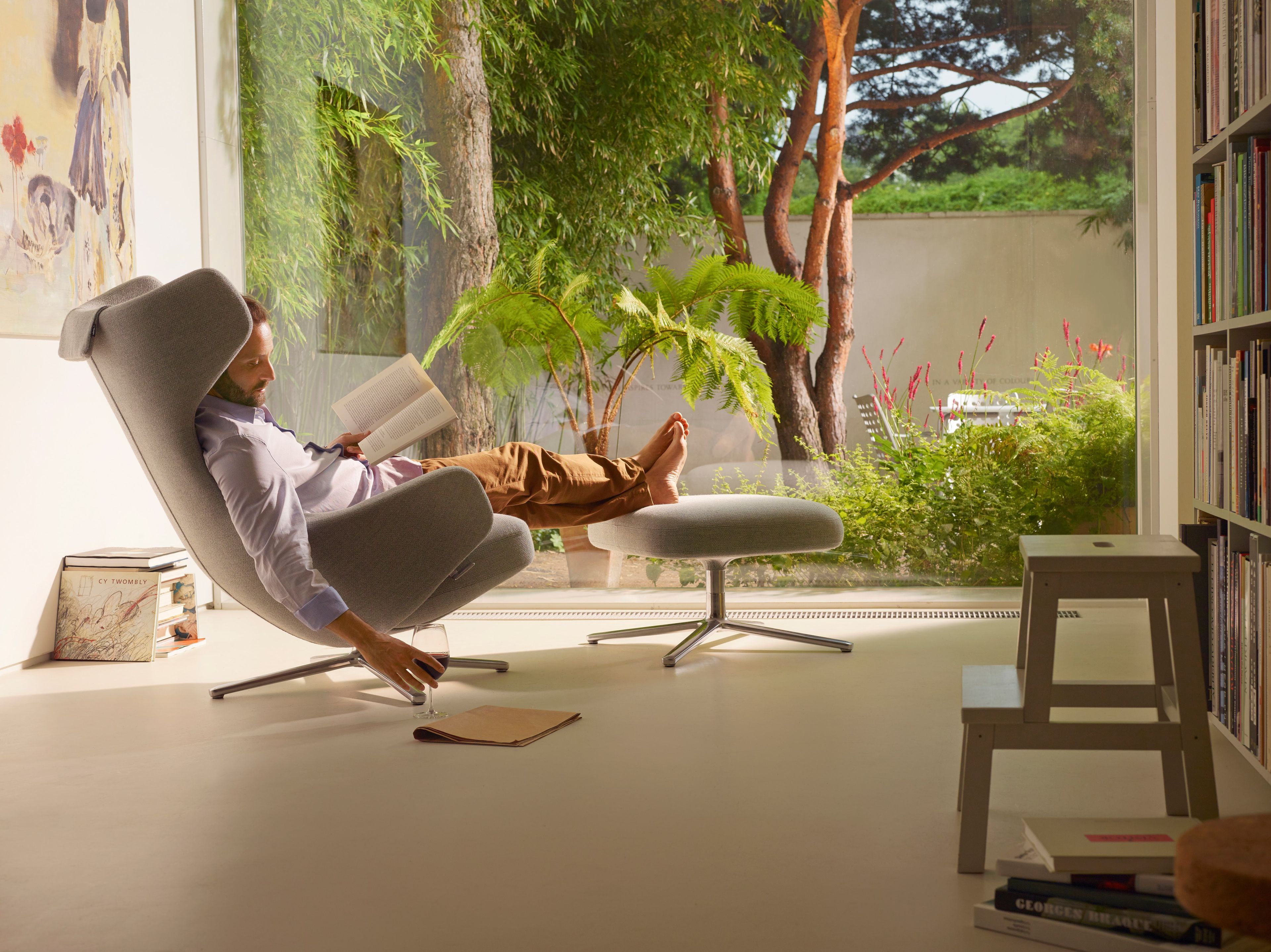 Вращающееся кресло с подставкой для ног VITRA Repos &amp ARCH-00026707 - Вид №15