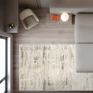 Ковер БЕЛКА Визион: современный бежевый с рельефным узором 150x300 см 89424627