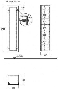 Шкаф-пенал Keramag Xeno2 807002000 Santreyd  - Вид №2