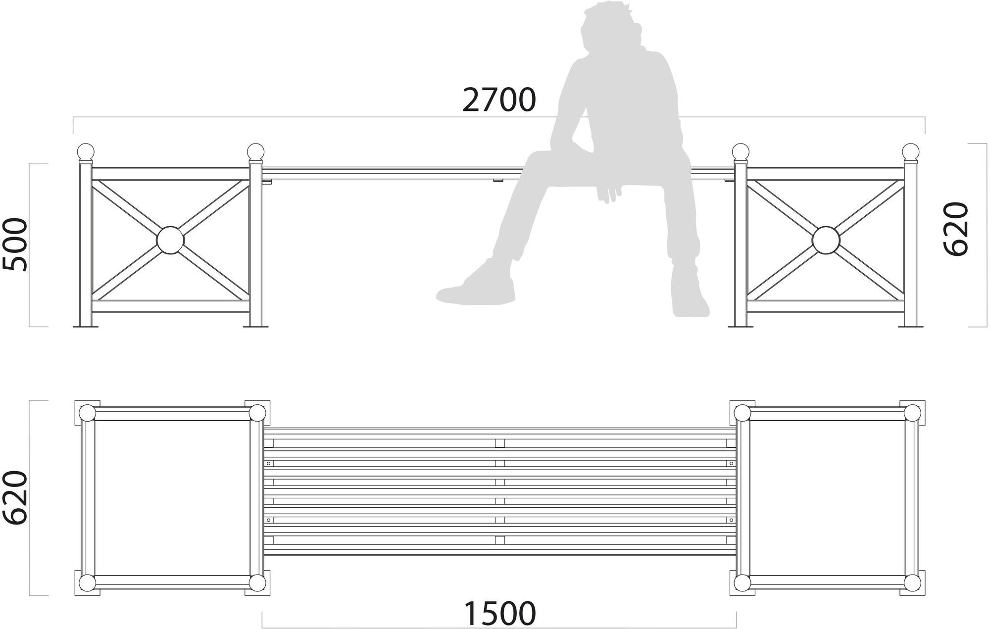 Lazzari Скамья с двойной сеялкой sun-id-1474816 - Вид №4