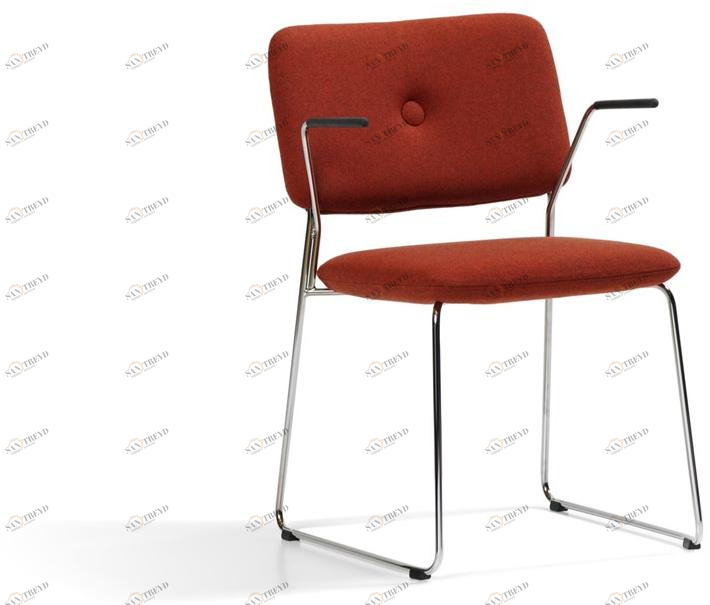 Blå Station Стул с обивкой из ткани с подлокотниками Dundra S70a Bla Station