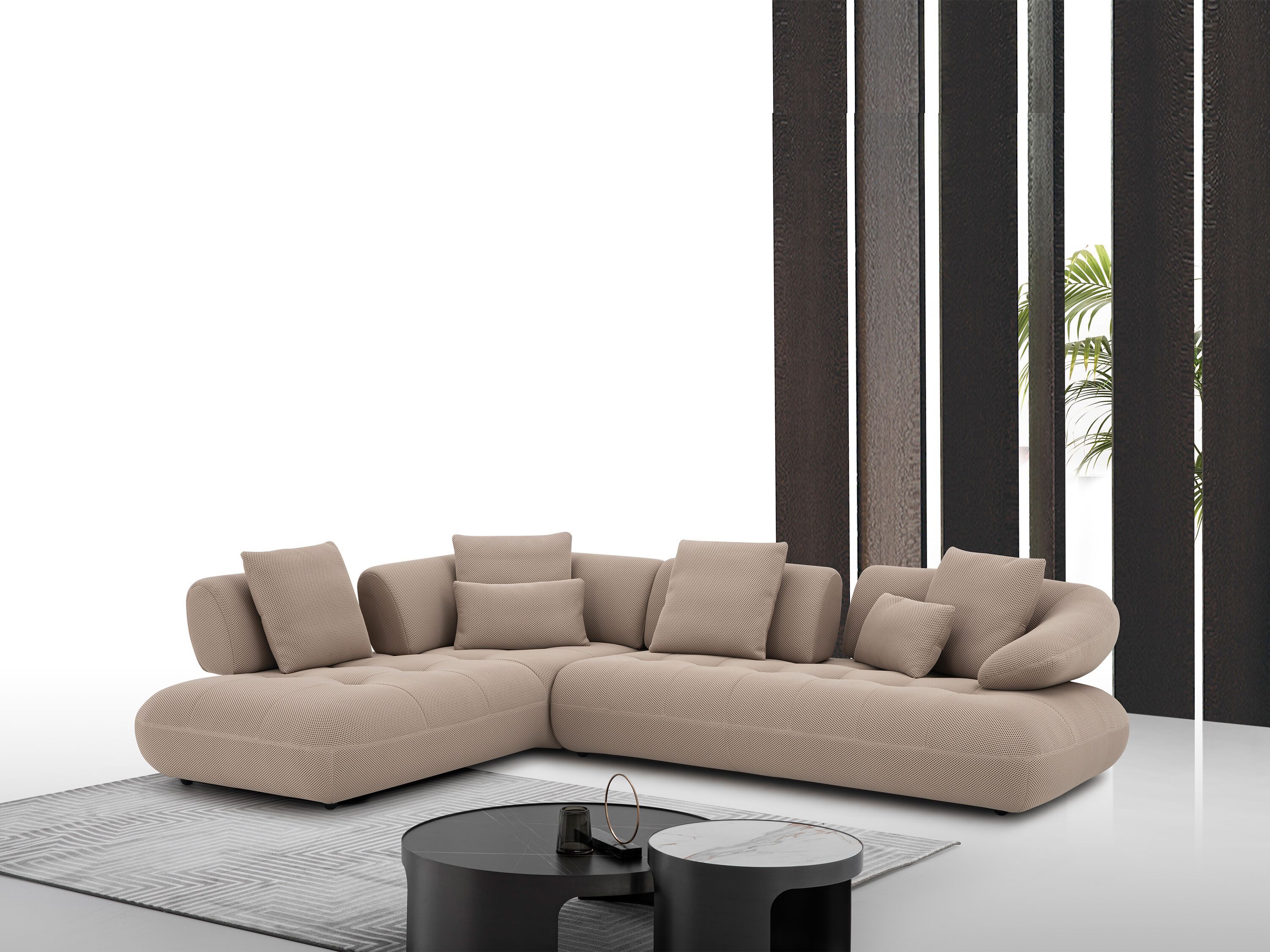 Модульный угловой диван из ткани CAMPO DE' FIORI 5290 ARCH-00105938 - Вид №3