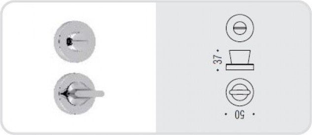 JP19BZG.CM Фиксатор сантехнический Rosetta JP19BZG хром матовый COLOMBO ALATO Colombo Design